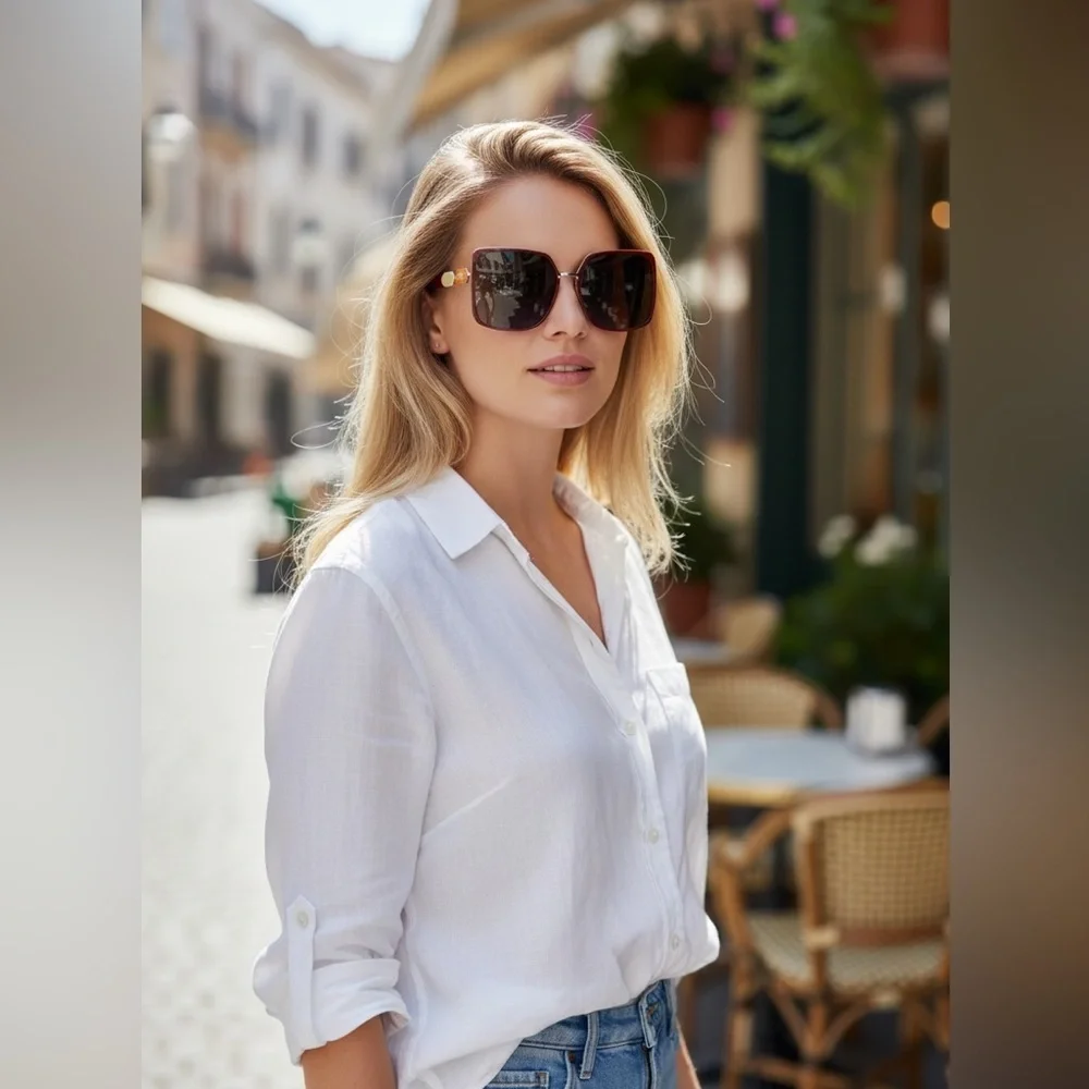 Emilio Pucci Pink Square Sunglasses